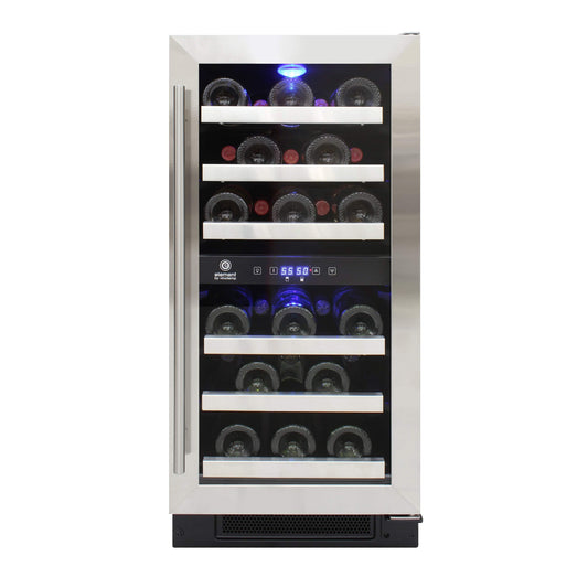Vinotemp Residential Vinotemp Connoisseur 28 Bottle Dual Zone 15" Compact Wine Fridge EL-WCU113-03