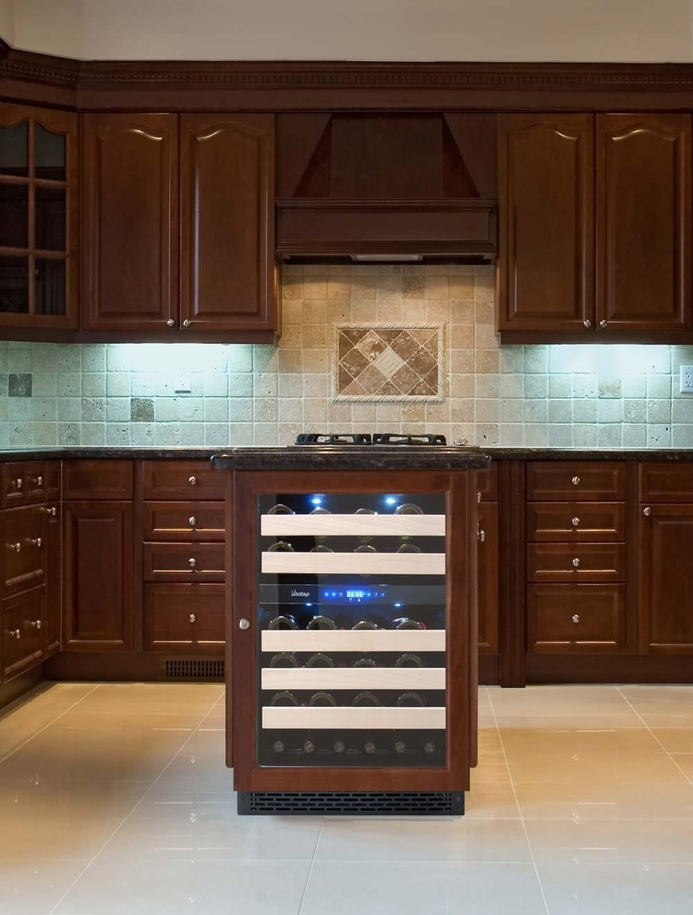 Vinotemp Residential Vinotemp Private Reserve 46 Bottle Dual Zone 24" Panel Ready Wine Fridge VT-24PR46