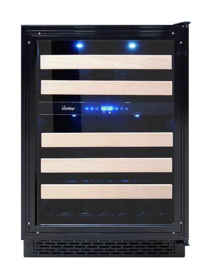 Vinotemp Residential Vinotemp Private Reserve 46 Bottle Dual Zone 24" Panel Ready Wine Fridge VT-24PR46