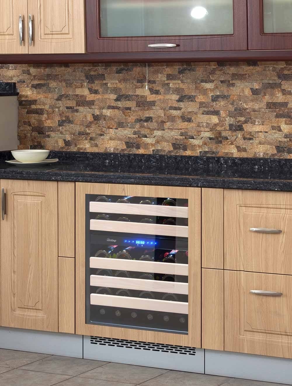 Vinotemp Residential Vinotemp Private Reserve 46 Bottle Dual Zone 24" Panel Ready Wine Fridge VT-24PR46