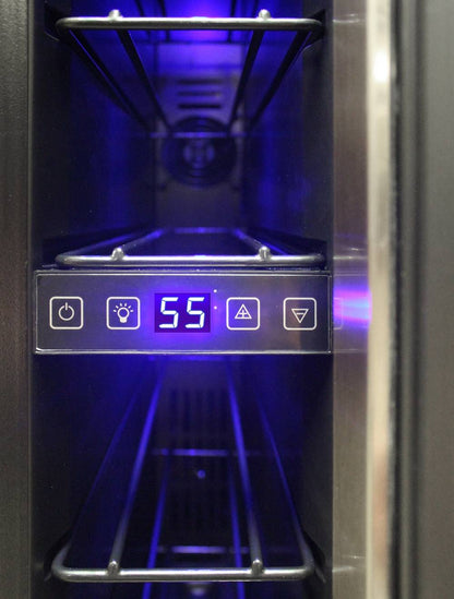 Vinotemp Residential Vinotemp Private Reserve 7 Bottle Single Zone Compact Wine Fridge Black EL-7TSST