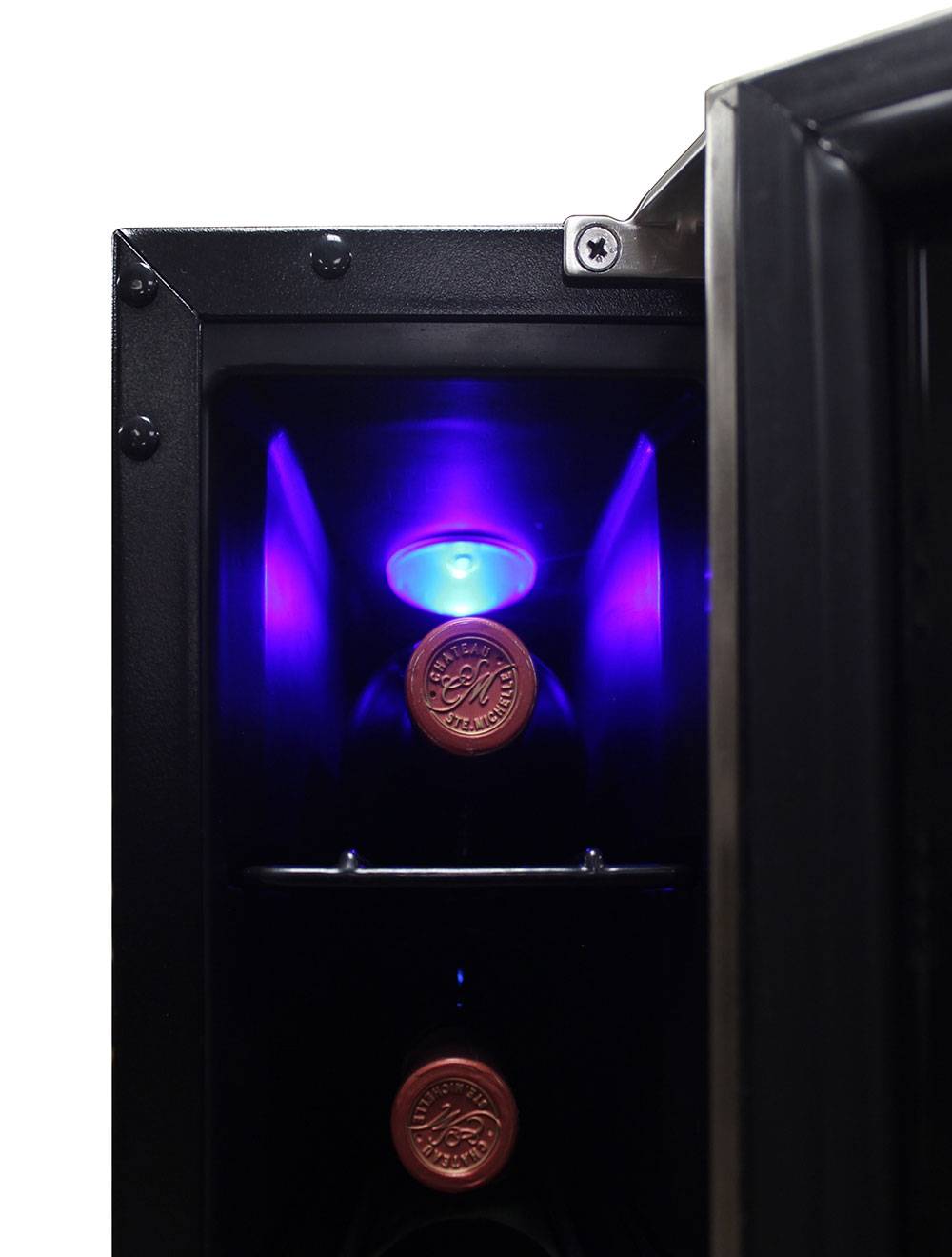 Vinotemp Residential Vinotemp Private Reserve 7 Bottle Single Zone Compact Wine Fridge Black EL-7TSST