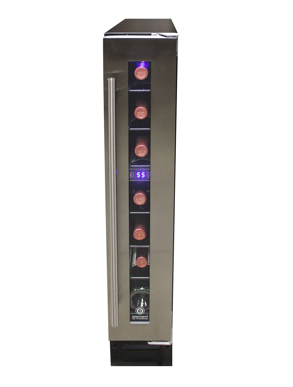 Vinotemp Residential Vinotemp Private Reserve 7 Bottle Single Zone Compact Wine Fridge Black EL-7TSST