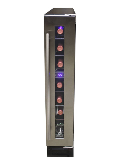 Vinotemp Residential Vinotemp Private Reserve 7 Bottle Single Zone Compact Wine Fridge Black EL-7TSST
