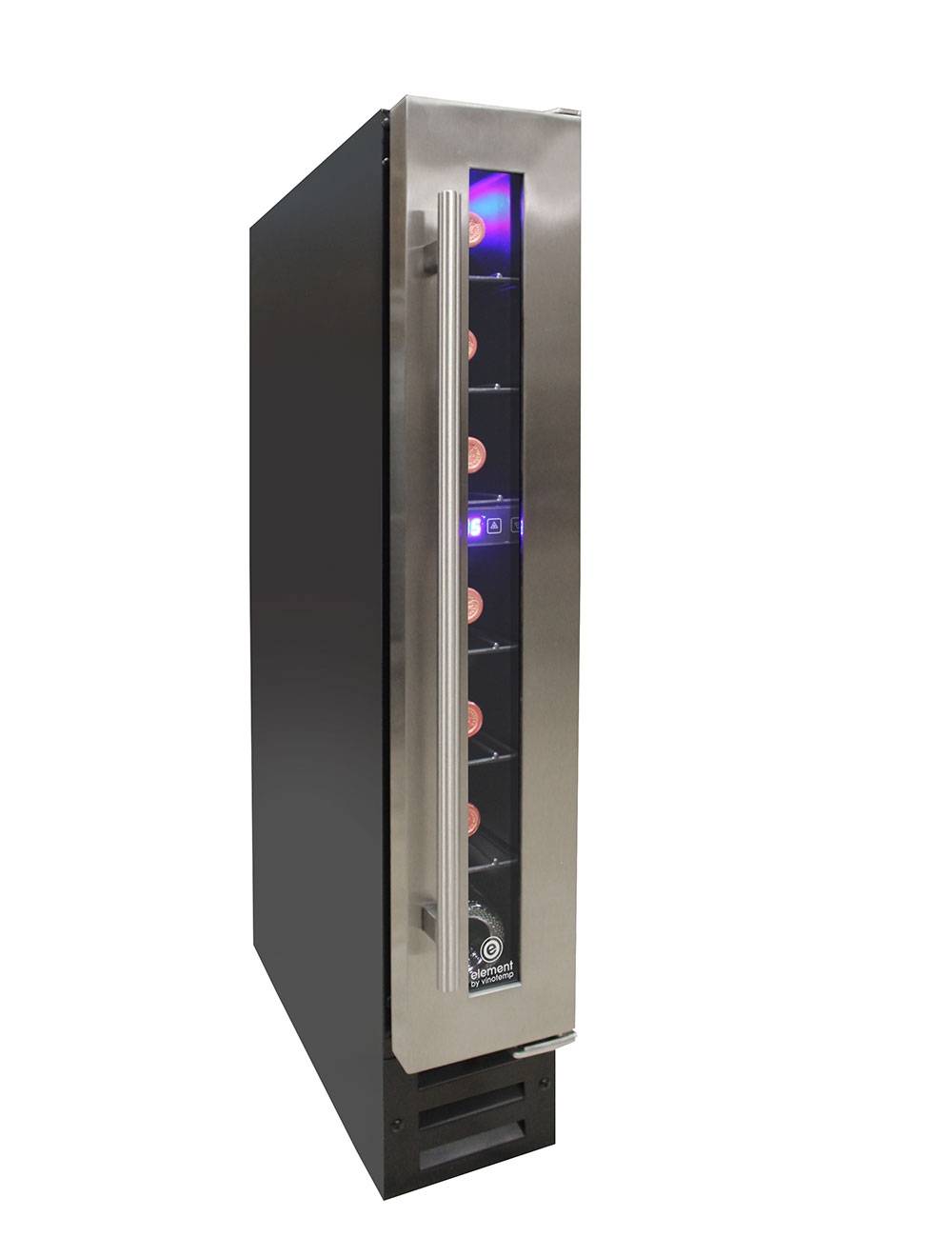 Vinotemp Residential Vinotemp Private Reserve 7 Bottle Single Zone Compact Wine Fridge Black EL-7TSST