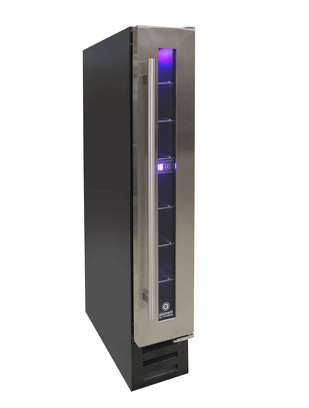 Vinotemp Residential Vinotemp Private Reserve 7 Bottle Single Zone Compact Wine Fridge Black EL-7TSST