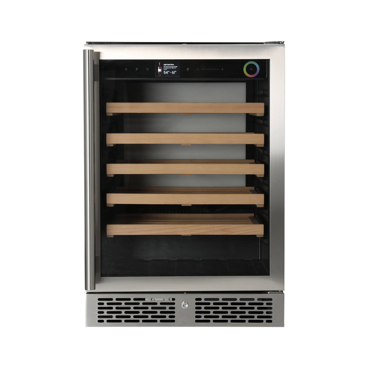 Vinotemp Residential Vinotemp Vinoglow 41 Bottle Single Zone Wine Fridge Stainless Steel VTWC041EVGSS