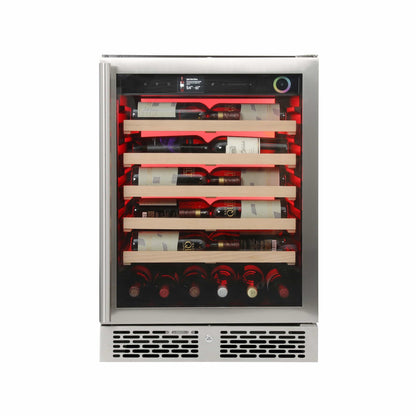 Vinotemp Residential Vinotemp Vinoglow 41 Bottle Single Zone Wine Fridge Stainless Steel VTWC041EVGSS